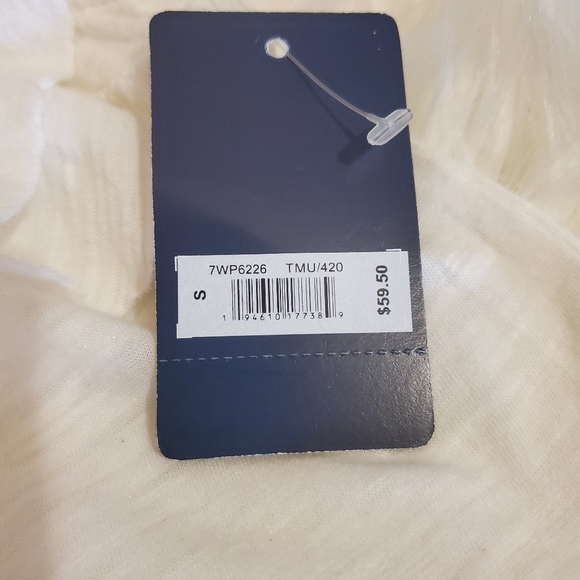 LUCKY BRAND WHITE EMBROIDERED SHIRT SIZE S - Picture 14 of 14